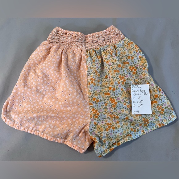 American Eagle Shorts Sz XS Multi Floral Smocked Waist Pull On Pockets Teen - Picture 9 of 9
